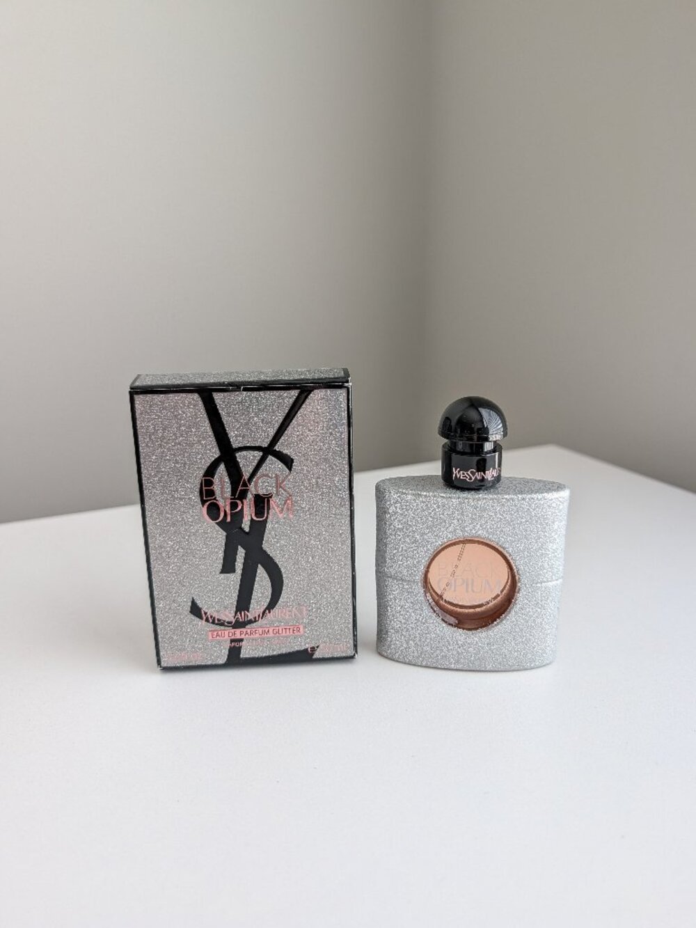 Black Opium Glitter by YSL for Women Eau de Parfum Spray 1.6oz/50ml Open Box - Picture 2 of 4
